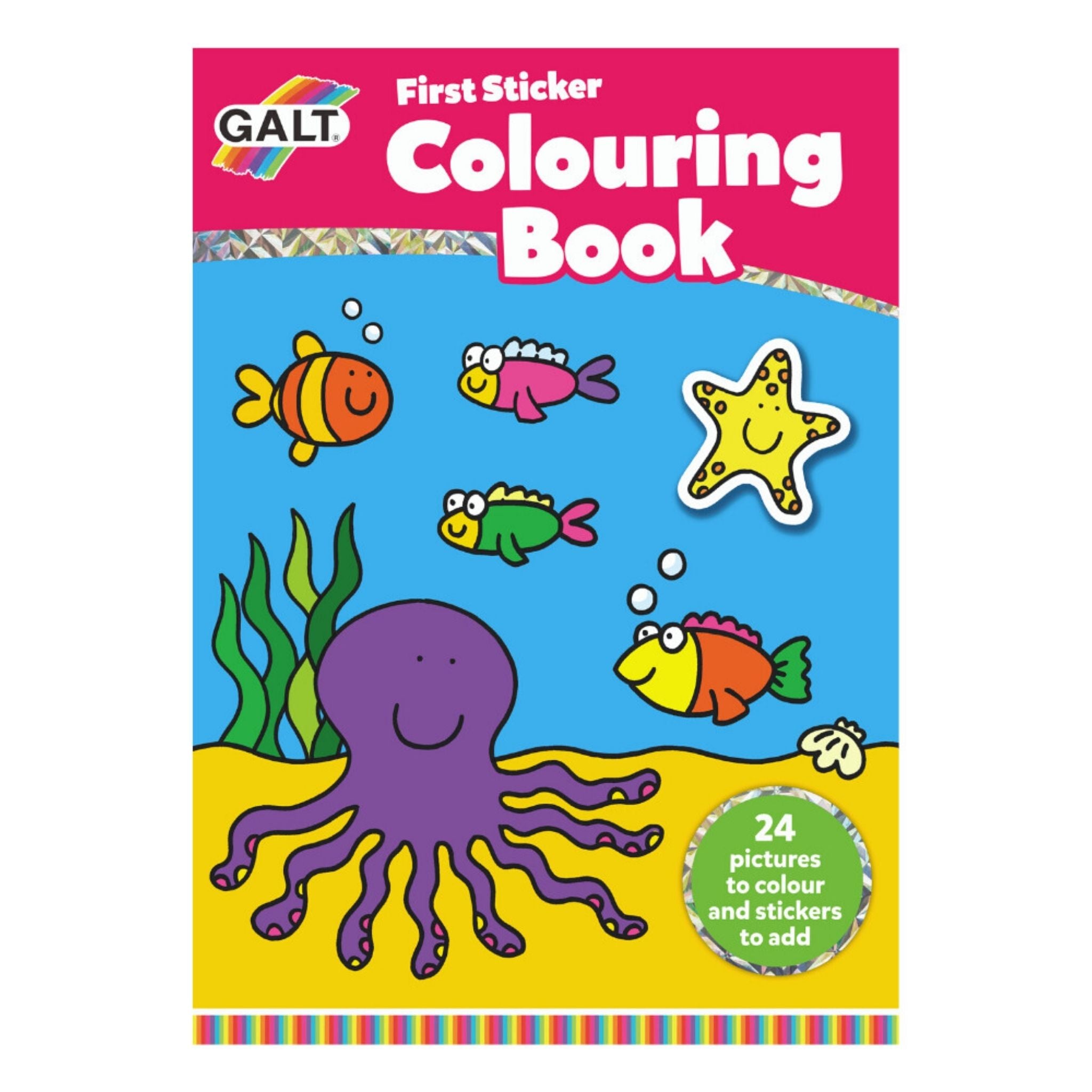 Galt First Sticker Colouring Book 3 Yaş+ - Welcome Baby