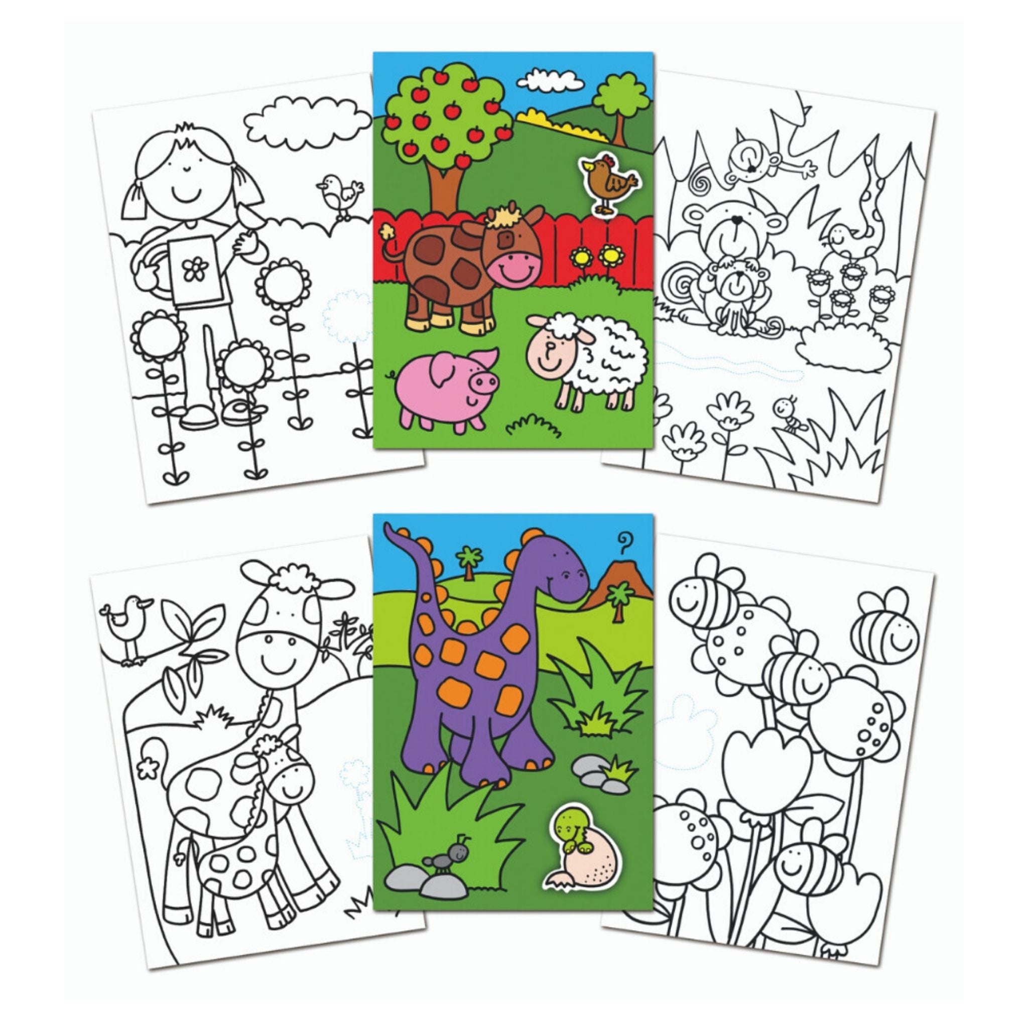 Galt First Sticker Colouring Book 3 Yaş+ - Welcome Baby