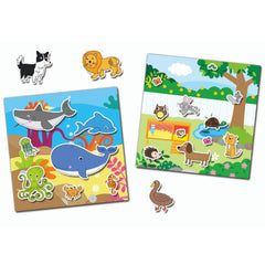Galt Reusable Sticker Book Animals 3 Yaş+