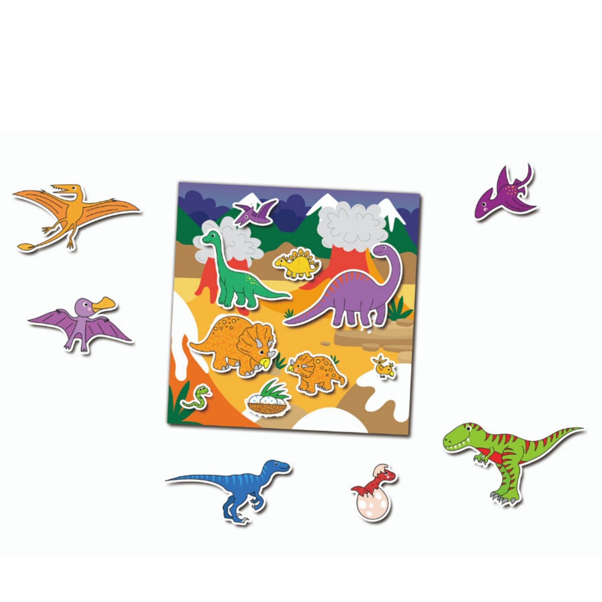 Galt Reusable Sticker Book Dinosaurs 3 Yaş+ - Welcome Baby
