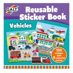Galt Reusable Sticker Book Vehicles 3 Yaş+ - Welcome Baby