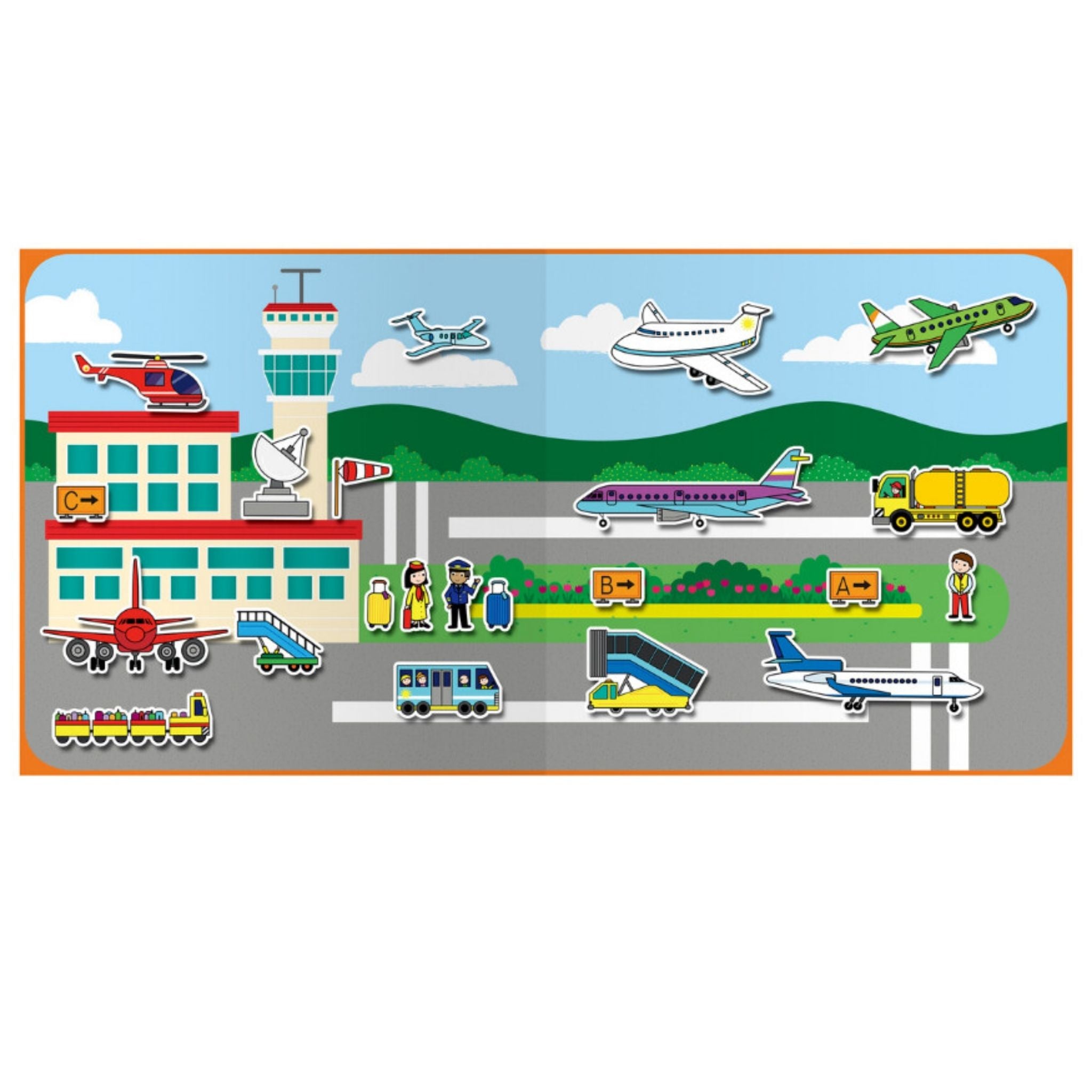 Galt Reusable Sticker Book Vehicles 3 Yaş+ - Welcome Baby
