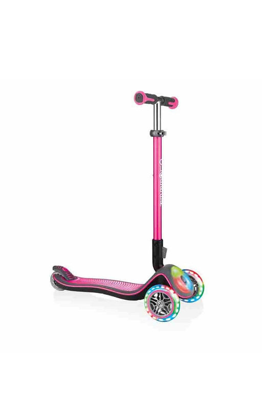 Globber Scooter Elite Katlanan Full Işıklı Pembe
