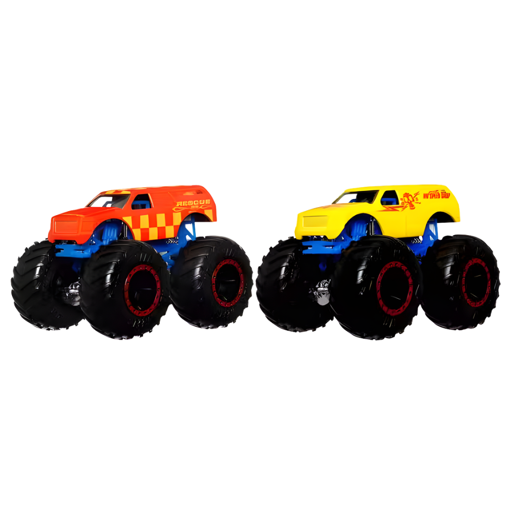 Hot Wheels Monster Trucks 1:64 Renk Değiştiren Arabalar Town Hauler HGX10 - Welcome Baby