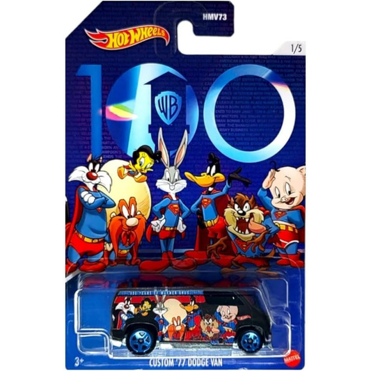 Hot Wheels Warner Bros 100. Yıl Temalı Arabalar Custom 77 Dodge Van HLK29