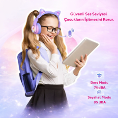 iClever BTH13 Kedi Kulaklı Çocuk Bluetooth Kulaklığı