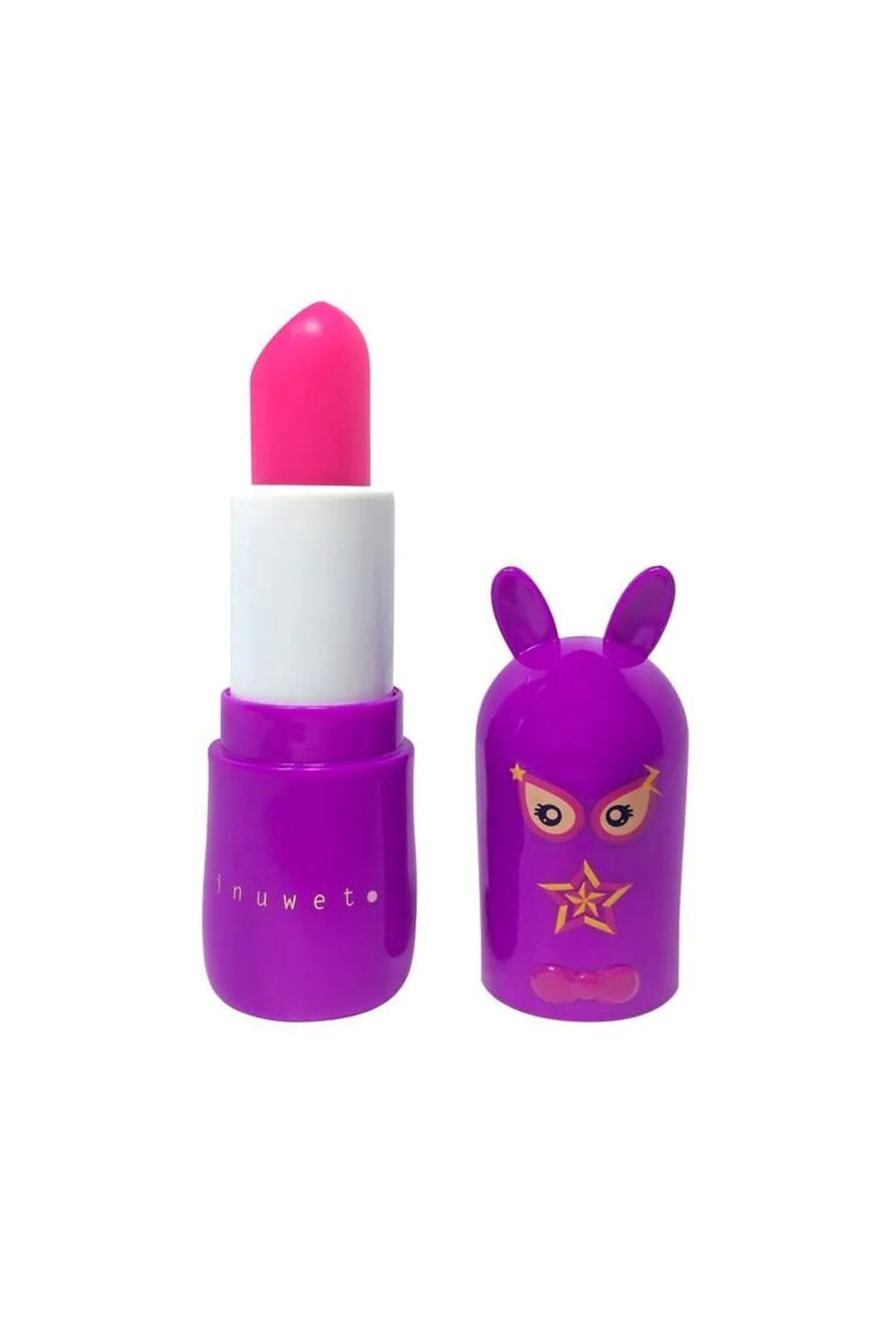 Inuwet Bunny Lip Balm Super Hero Star Girl Rapsberry