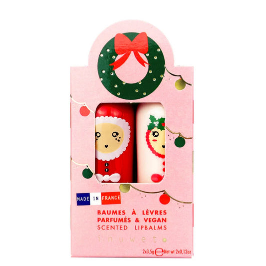 Inuwet Fiyonk Figürlü 2’li Dudak Nemlendiricisi Seti Mango ve Pamuk Şekeri