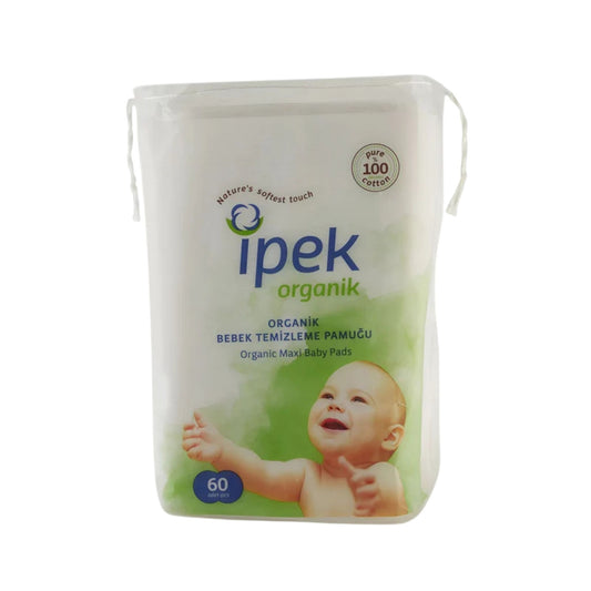 İpek Organik Bebek Temizleme Pamuğu 60*16 Paket