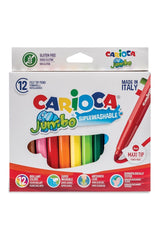 Carioca Jumbo 12’li Yıkanabilir Keçeli Boya Kalemi