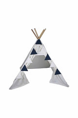 Kiddy's Teepee Şerit Bayrakları Lacivert Küçük Puantiyeli