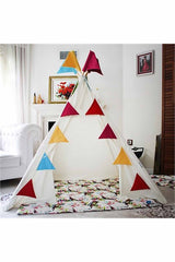Kiddy's Teepee Şerit Bayrakları Renkli