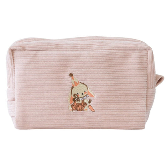 Mama Yoyo Kadife Organi̇zer Çanta Tavşan Nakışlı Pudra