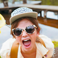 Kietla Buzz Güneş Gözlüğü 6-9 Yaş Cream Leopard