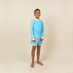 Kietla UV Korumalı Yüzme Şortu Blue Striped