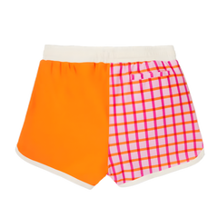 Kietla UV Korumalı Yüzme Şortu Tartan Red
