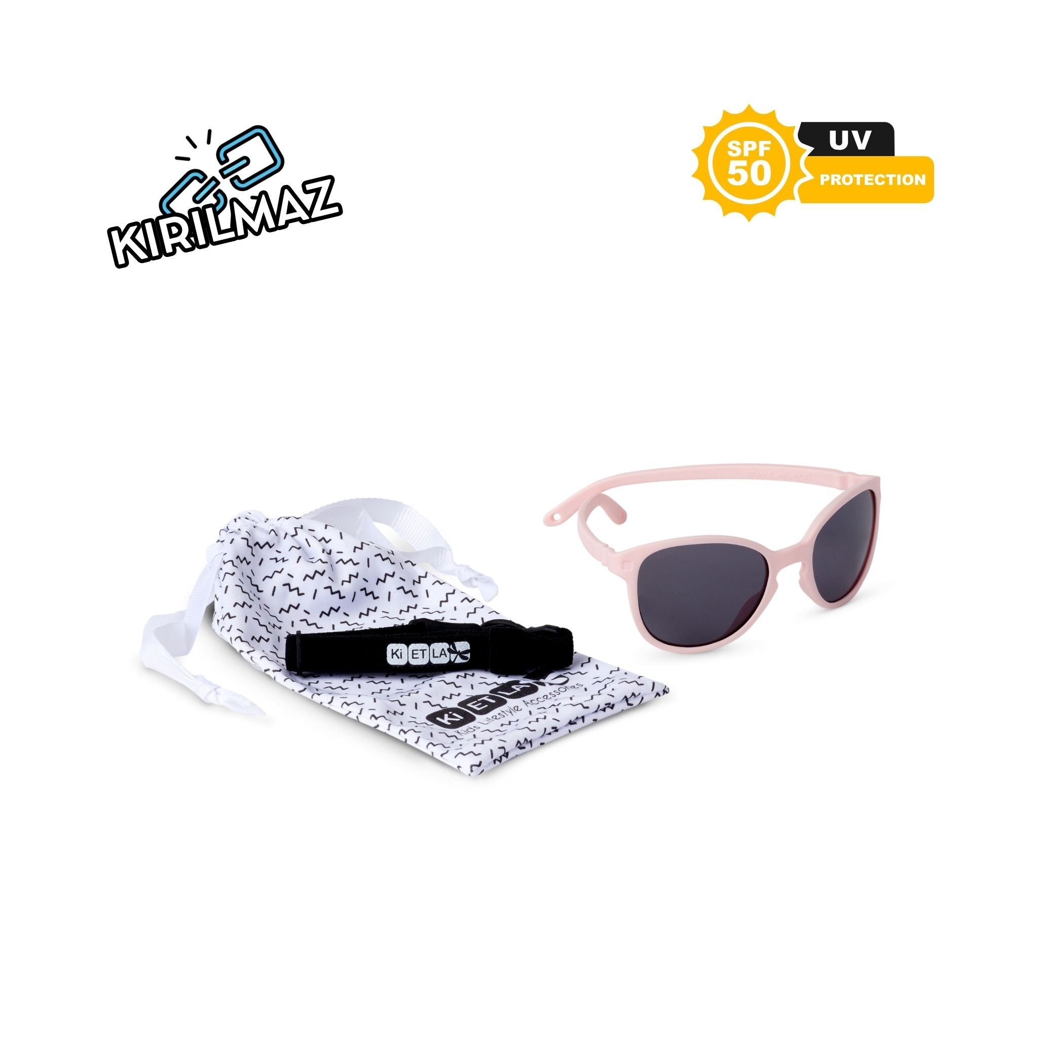 Kietla Wazz Güneş Gözlüğü 1-2 Yaş Blush Pink
