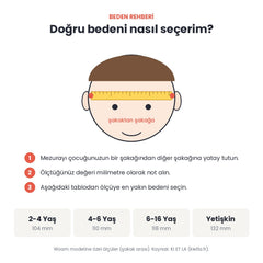 Kietla Woam güneş gözlüğü beden rehberi: doğru beden nasıl seçilir