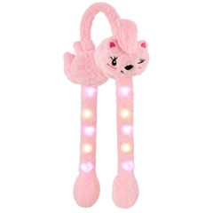 Kitti 5-8 Yaş Kız Çocuk Pelüş Hareketli Işıklı Uzun Kulaklık