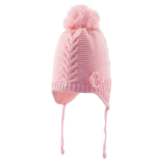 Kitti Kız Bebek 0-18 Ay Kulaklı Bere