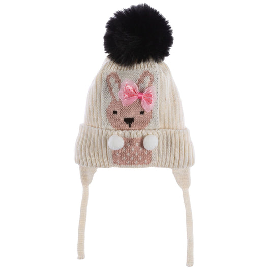 Kitti Kız Çocuk 1-4 Yaş Kulaklıklı Bere