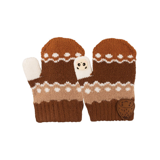 Kitti Erkek Çocuk 1-3 Yaş Örme Eldiven