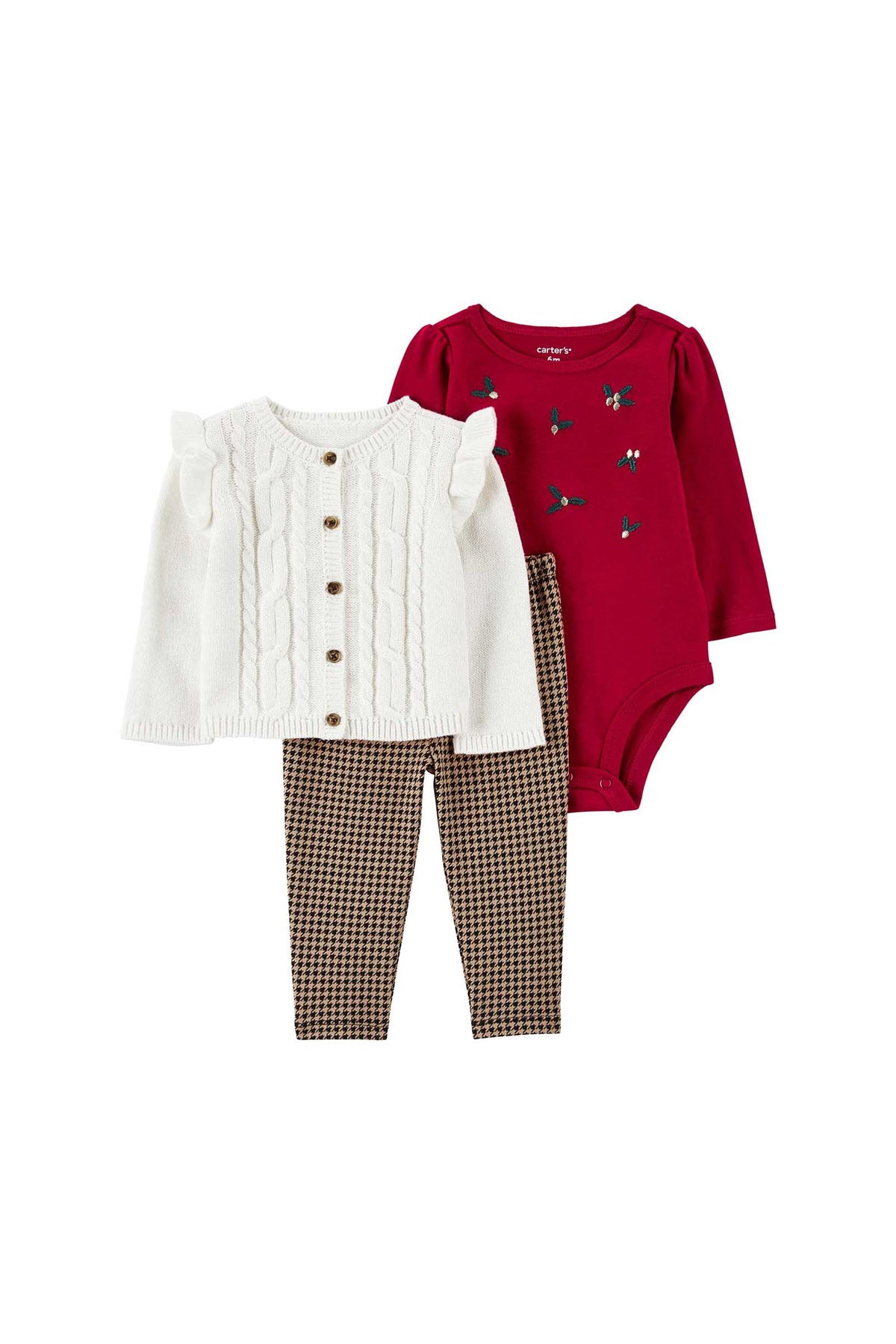 Carter's Kız Bebek 3'lü Hırkalı Set