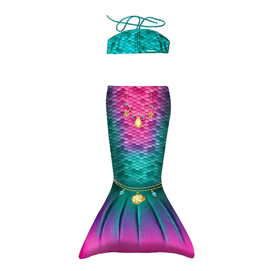 Kuaki Mermaids Deniz Kızı 2'li Takım Bikini Kostüm Seti Star