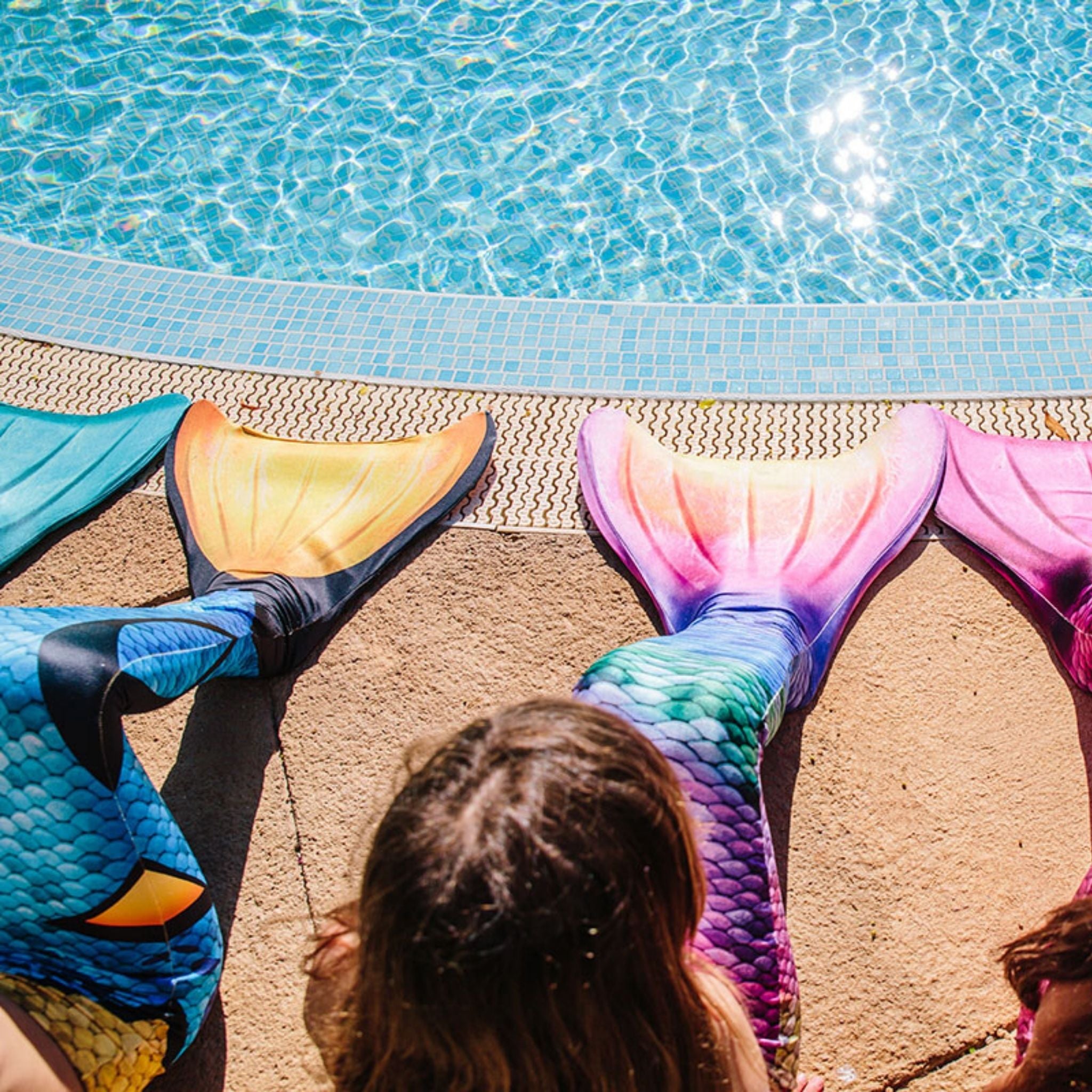 Kuaki Mermaids Deniz Kızı 4'lü Takım Bikini Kostüm Seti Malibu 3