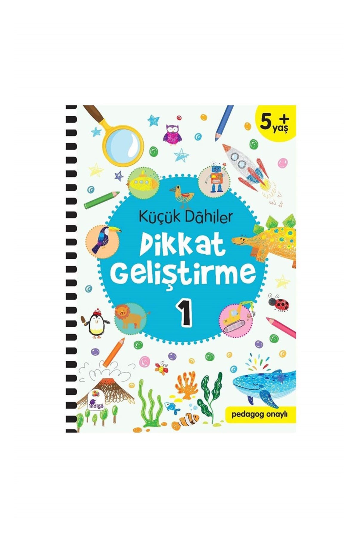 İndi̇go Çocuk Küçük Dâhiler Dikkat Geliştirme Seti (2 Kitap Takım) 5+ Yaş (Pedagog Onaylı)