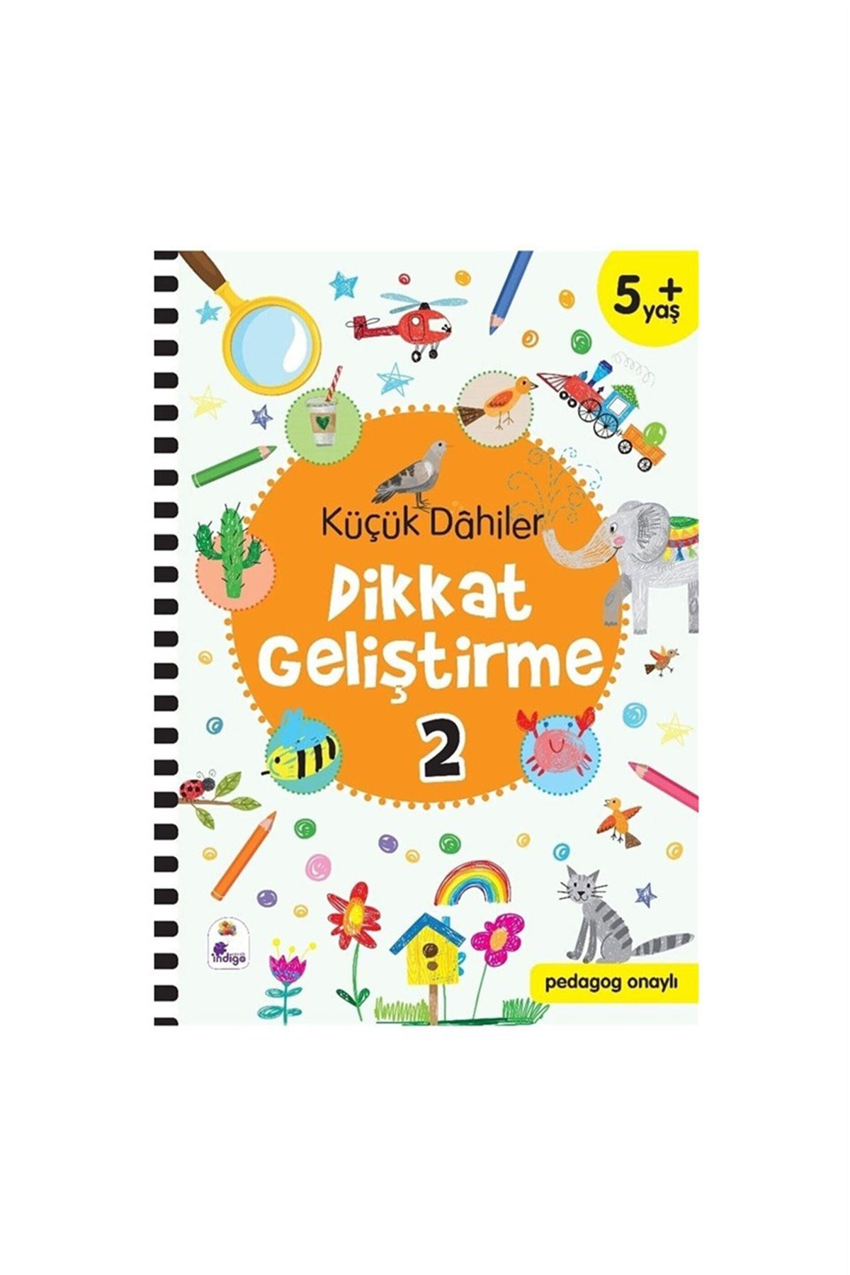 İndi̇go Çocuk Küçük Dâhiler Dikkat Geliştirme Seti (2 Kitap Takım) 5+ Yaş (Pedagog Onaylı)