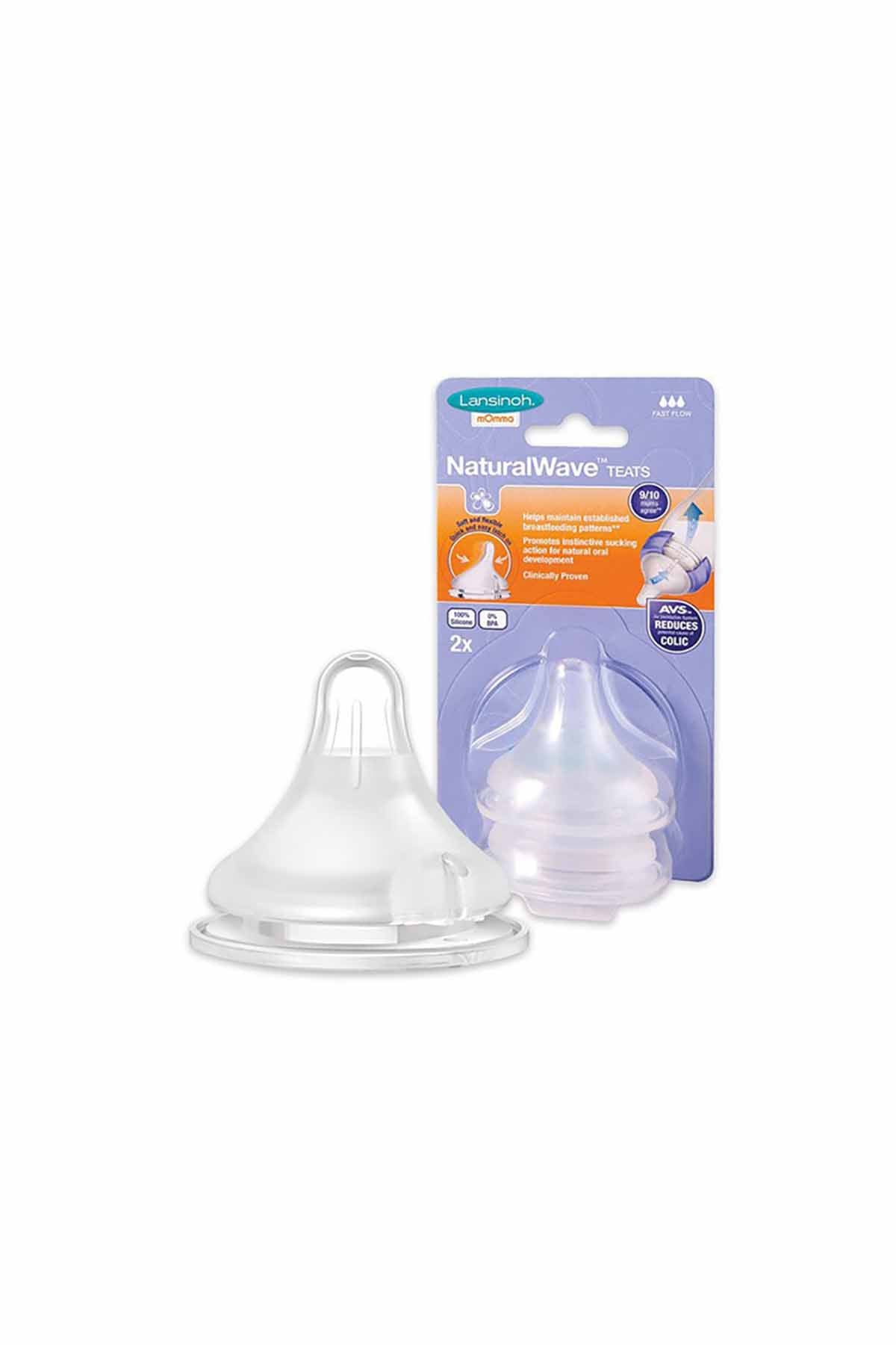 Lansinoh Natural Wave Biberon Emziği Orta Akışlı