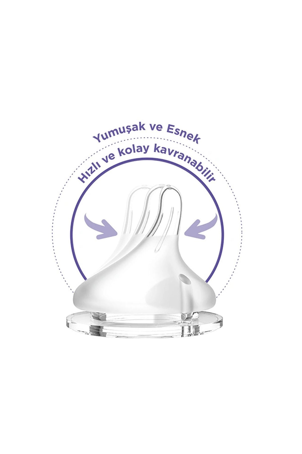 Lansinoh Natural Wave Biberon Emziği Orta Akışlı