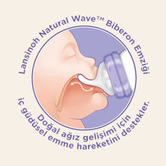 Lansinoh Natural Wave Biberon Emziği Orta Akışlı