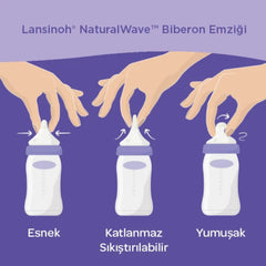 Lansinoh Natural Wave Biberon Emziği Yavaş Akışlı