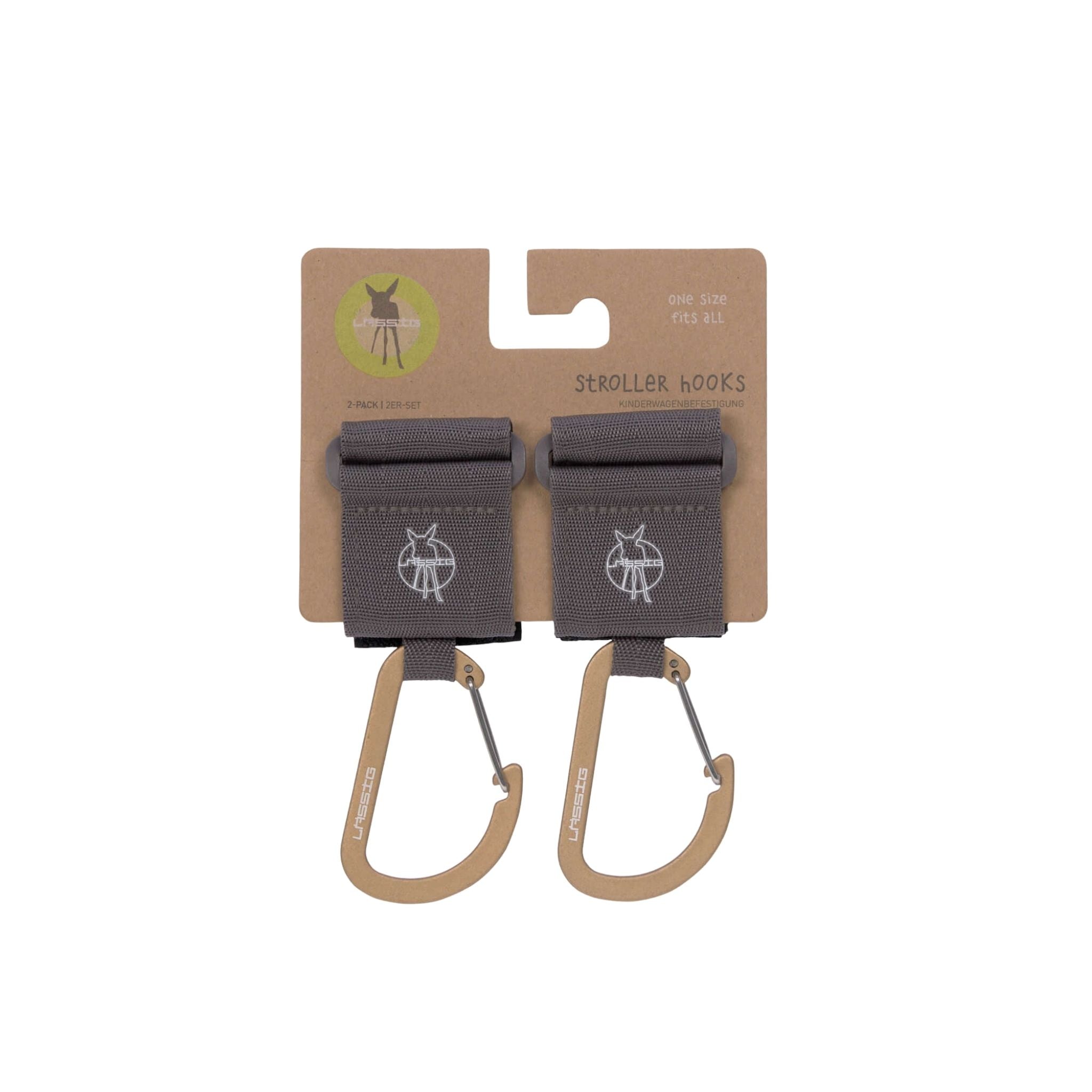 Lassig Bebek Arabası Kancası Antrasit 1