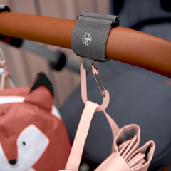 Lassig Bebek Arabası Kancası Gri 4