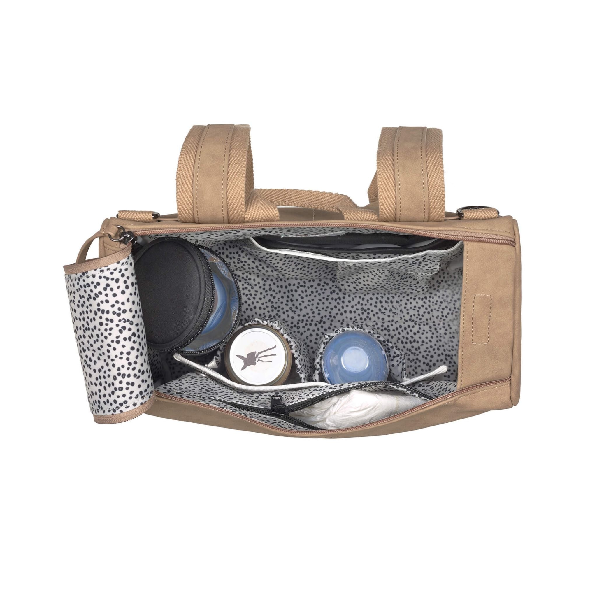 Lassig Bebek Bakım Sırt Çantası Krem 4