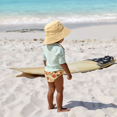 Lassig Bucket Hat Flowers UV Korumalı Şapka Vanilla