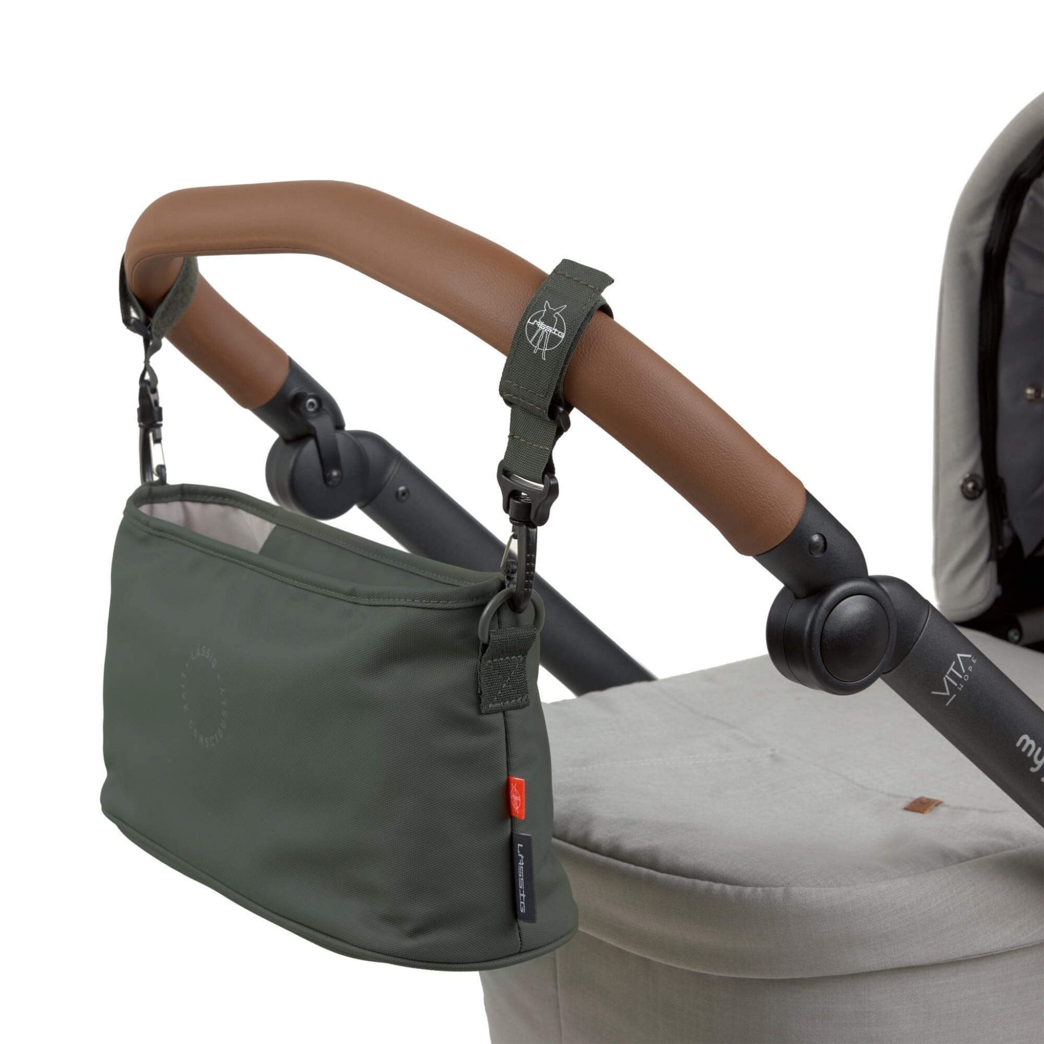 Lassig Buggy Bebek Arabası Organizer Çanta Koyu Yeşil 3
