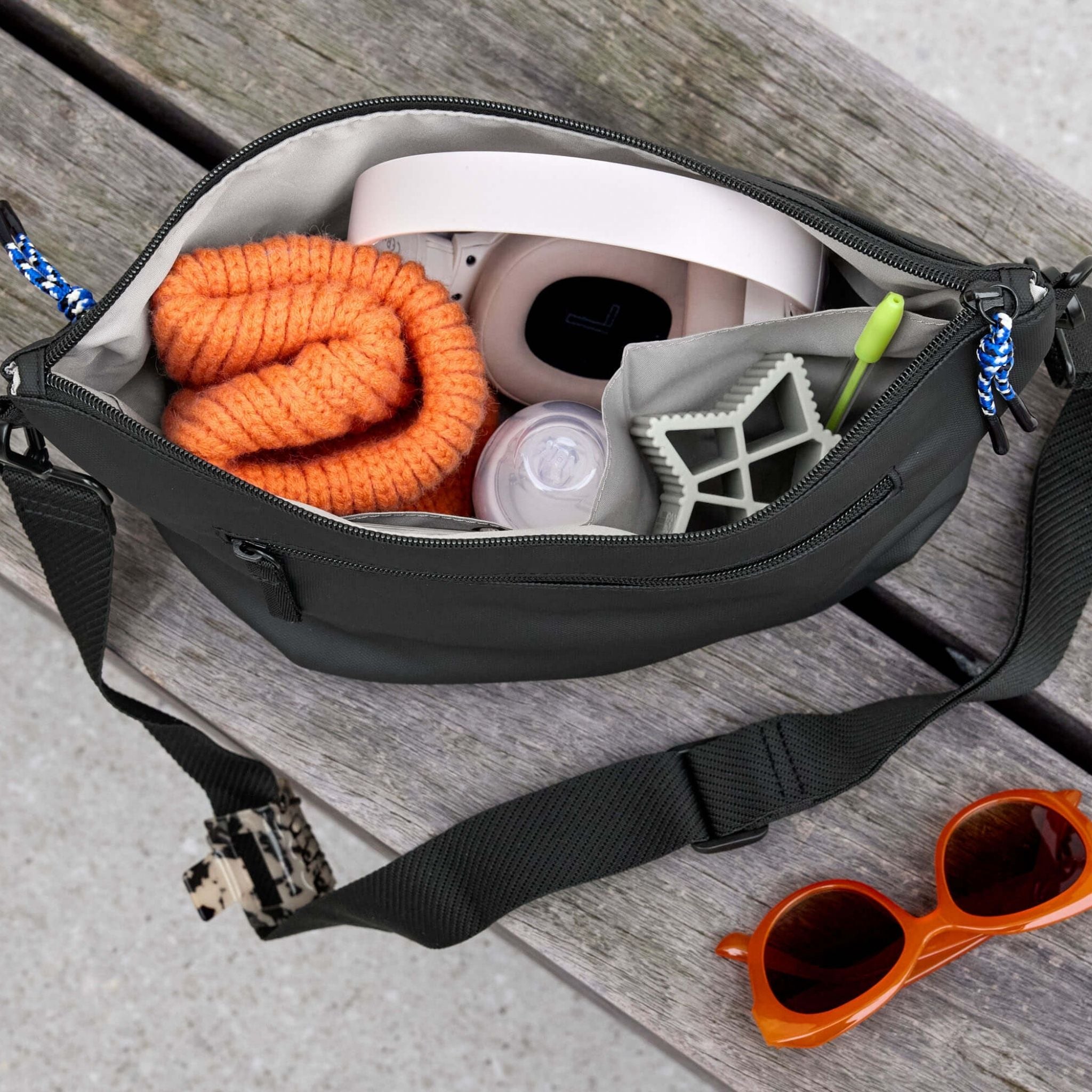 Lassig Buggy Bum Bebek Bakım Seyahat Çantası Siyah 4