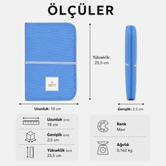 Lassig Changing Pouch Bebek Alt Değiştirme Organizer Blue