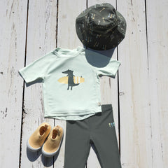 Lassig Crocodile UV Korumalı Kısa Kollu Mayo Tişört Açık Mavi 3