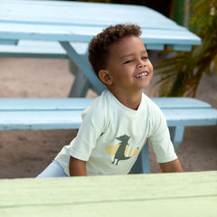 Lassig Crocodile UV Korumalı Kısa Kollu Mayo Tişört Açık Mavi 4