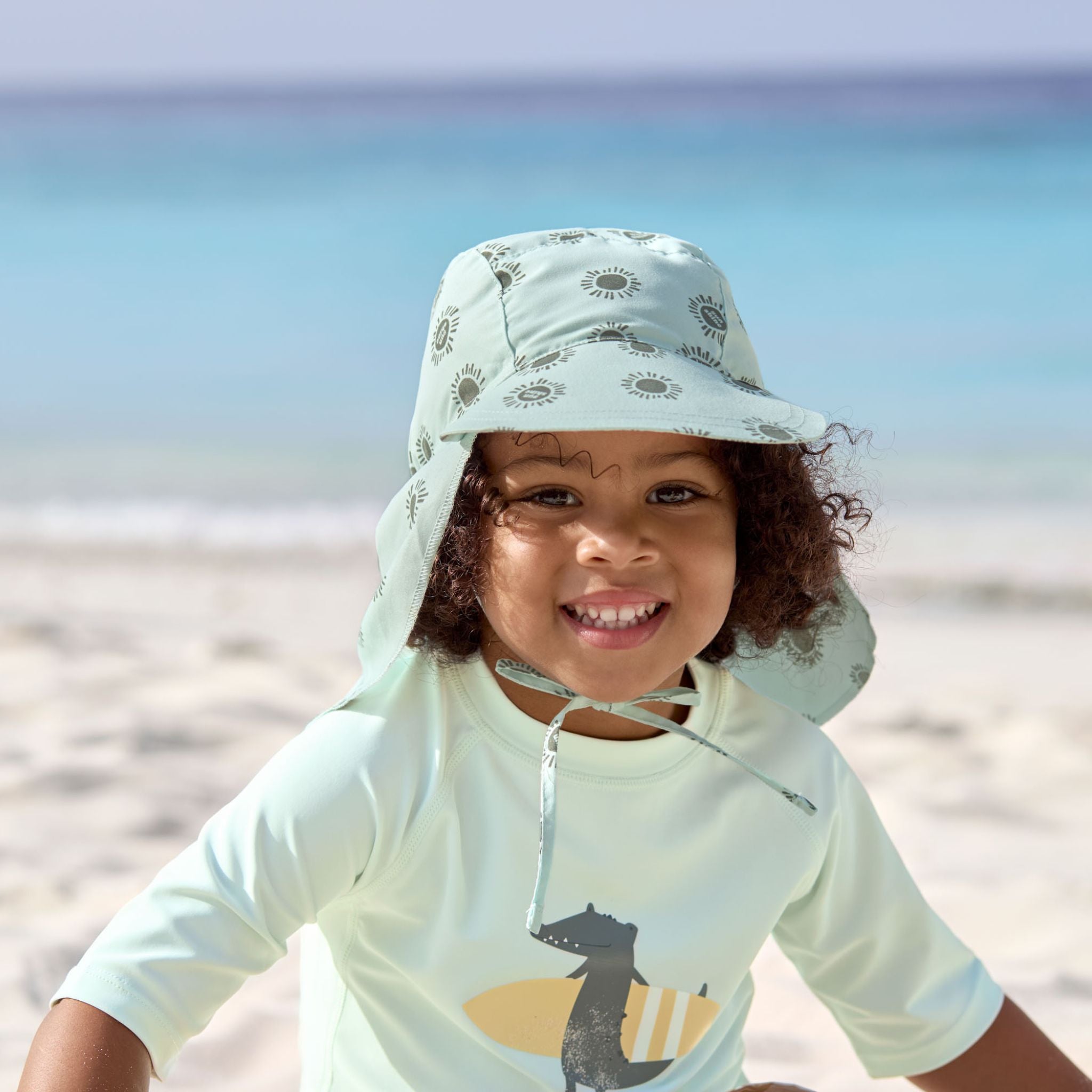 Lassig Crocodile UV Korumalı Kısa Kollu Mayo Tişört Açık Mavi 5