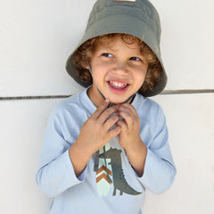 Lassig Crocodile UV Korumalı Uzun Kollu Mayo Tişört Mavi 3