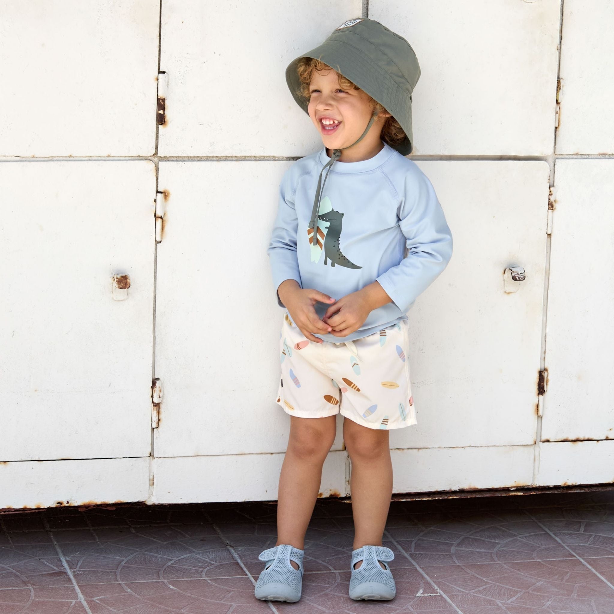 Lassig Crocodile UV Korumalı Uzun Kollu Mayo Tişört Mavi 4