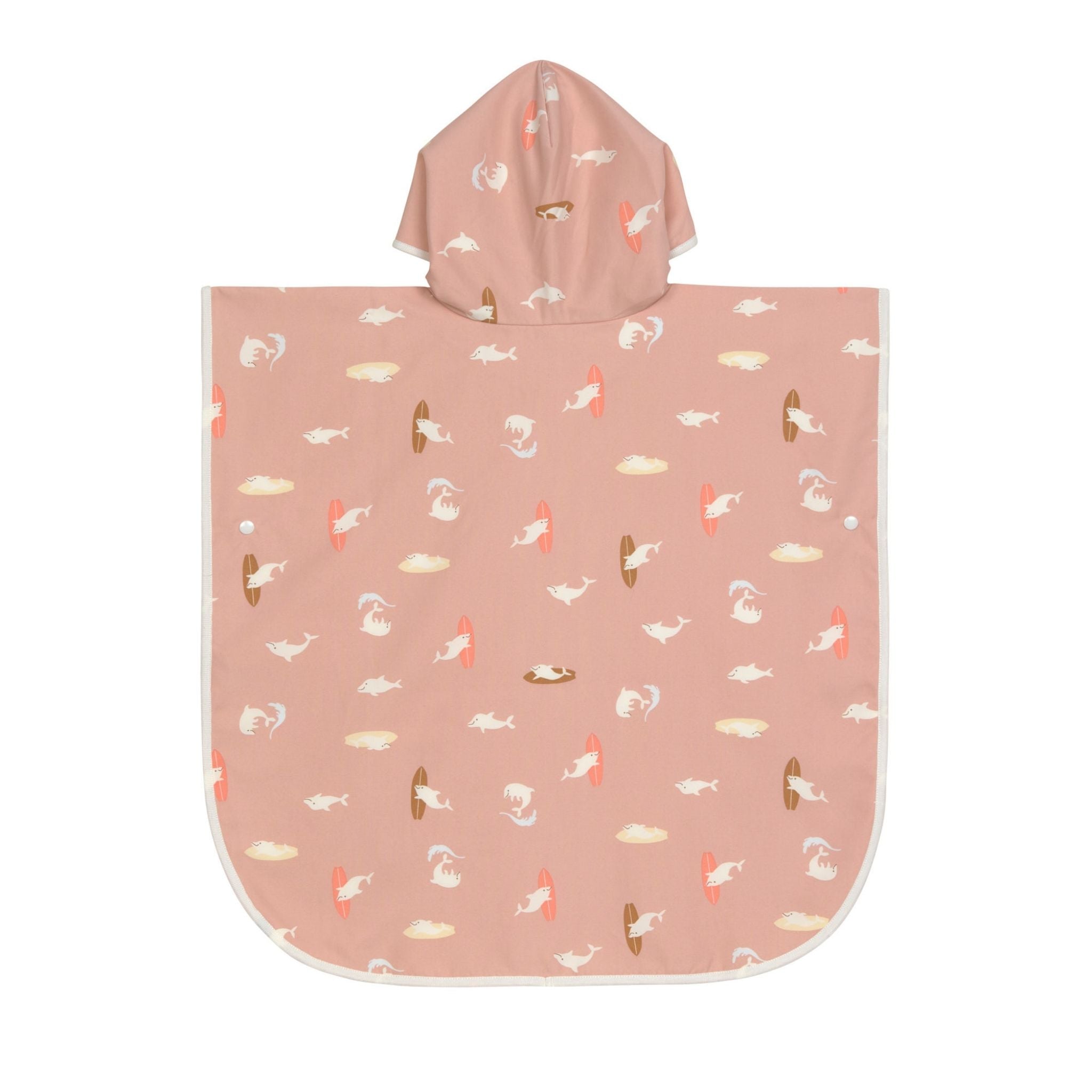 Lassig Dolphin UV Korumalı Plaj Çocuk Panço Somon 1