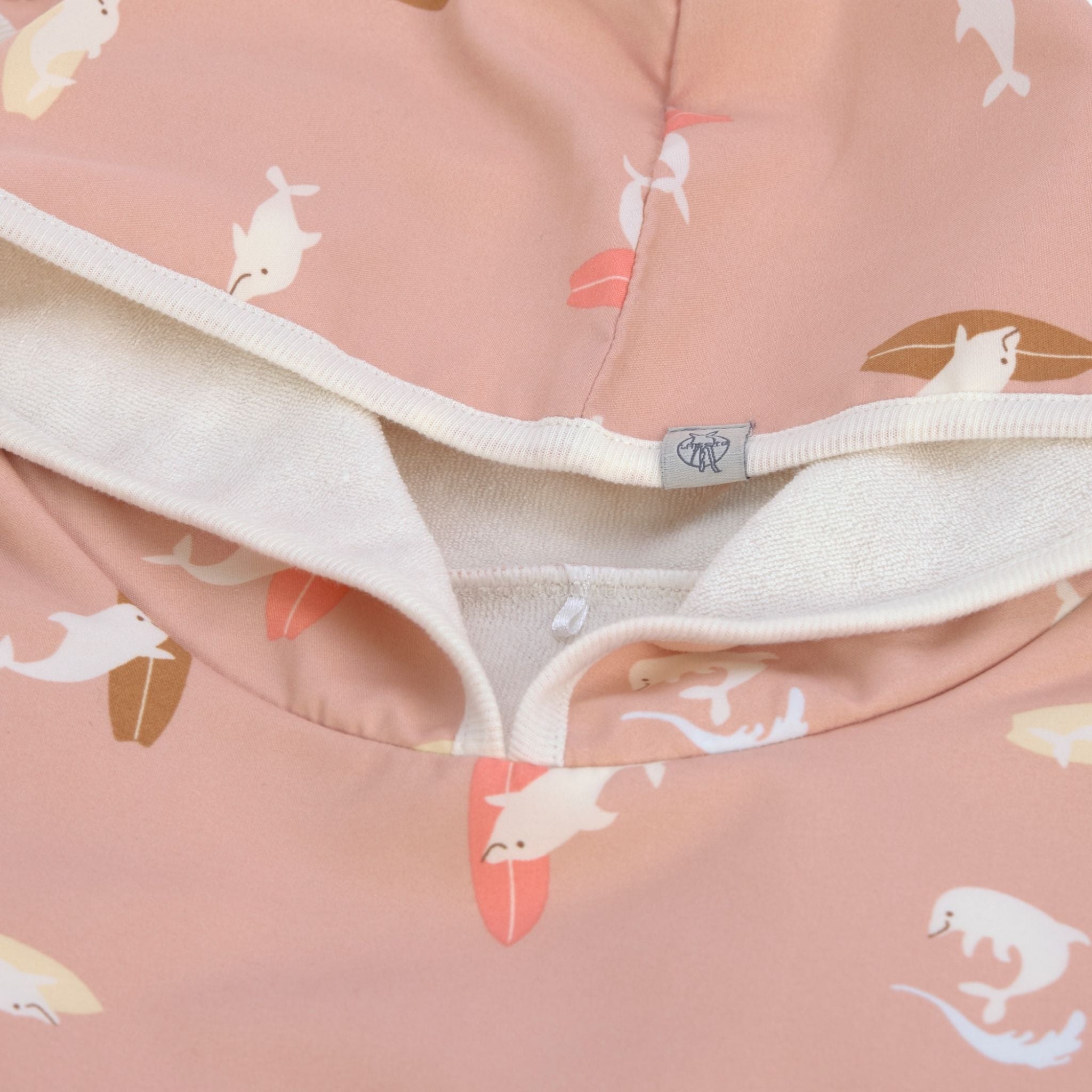 Lassig Dolphin UV Korumalı Plaj Çocuk Panço Somon 2