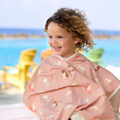 Lassig Dolphin UV Korumalı Plaj Çocuk Panço Somon 4